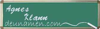 Agnes Klann Visitenkarte
